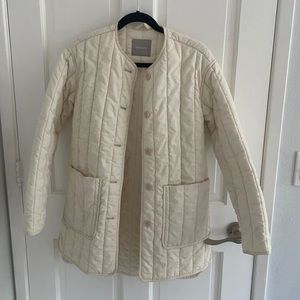 Everlane White quilted Jacket - XS